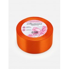 Для творчества Лента атласная №164(23) 40мм*25±1ярд(23м±1м) тёмно-оранжевый Арт Узор
