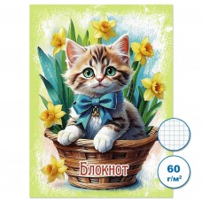 Блокнот 32л. А6 скреп. Кошки Альянс