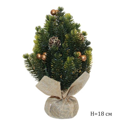 Новый год Елка  декоративная ,14*14*18см. Альянс