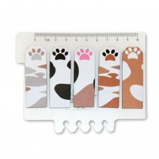 Закладки самоклеящиеся бумажн.  Мемо-стикеры ,5 сетов*20л. Лапки Альянс