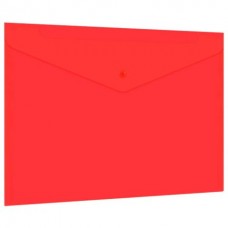 Папка -конверт на кнопке прозрачная, А4, 