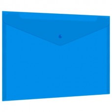 Папка -конверт на кнопке  прозрачная, А4, 