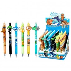 Ручка гелевая синяя автоматическая ПИШИ-СТИРАЙ, ИТАЛЬЯНСКИЙ МЕМ, 0.5мм.,6 дизайнов Mazari