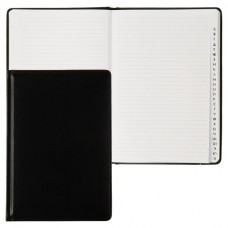 Книга алфавитная  А5, Bravo 64л 145*205мм, черная, тв.обл., иск.кожа с поролоном deVente