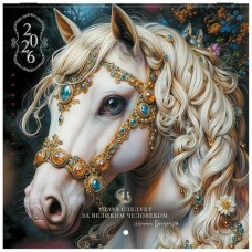  Календарь настенный перекидной 2026 г., BRAUBERG, 12 листов, 21,4х21,4 см, МИНИ, 