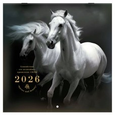  Календарь настенный перекидной 2026г., BRAUBERG, 12 листов, 28,5х28,5 см, 