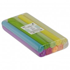 Бумага для творчества гофрированная  Набор10 штук, 50*250см, 110г/м2, пастель, в рулонах ТРИ СОВЫ