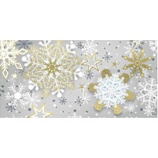 Конверт для денег Снежинки. Новый год. 84х168 мм