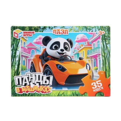  МАКСИ/35 деталей. Панды в машинках