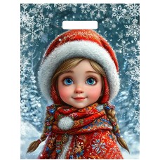 Пакет Полиэтиленовый Снегурушка НГ 31х40 (30) с вырубной ручкой