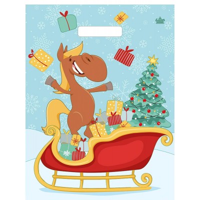 Пакет Полиэтиленовый Веселье НГ 31х40 (30) с вырубной ручкой