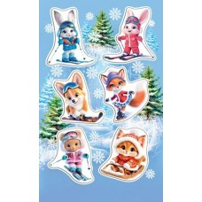 Наклейка Новый год 98х159 мм