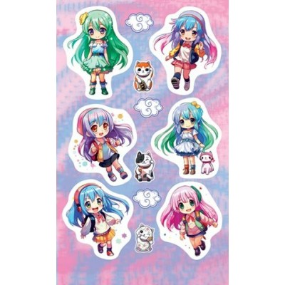 Наклейка Аниме 98х159 мм