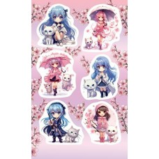 Наклейка Аниме 98х159 мм