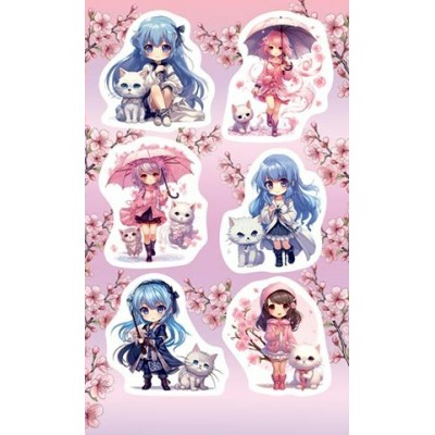 Наклейка Аниме 98х159 мм