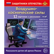 Набор Защитники Отечества. Воздушно-космические силы (12 карточек с текстом) 210х250 мм