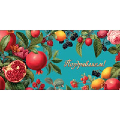 Конверт для денег Поздравляем! 82х170 мм