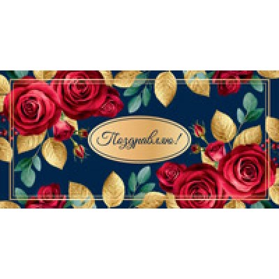 Конверт для денег  Поздравляю! 82х170 мм