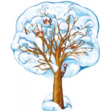 Плакат  двухсторонний Клен зимний 470х550 мм