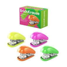 Степлер №24/6  Мини №24/6, 26/6 ,Compact Neon до 20 листов, ассорти Erich Krause