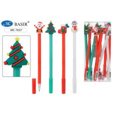 Новый год Ручка  шариковая, синяя 