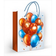 Пакет Бумажный Оранжевые шары  110х135 мм(S)