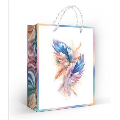 Пакет Бумажный Перья180х227 мм (M)