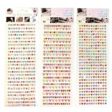 Для творчества Стразы-наклейки декоративные 9,5*26 , ассорти Альянс