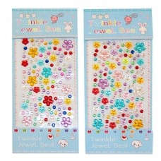 Для творчества Стразы-наклейки декоративные 9*15 , Цветы Альянс