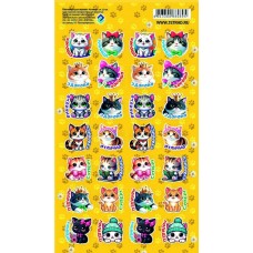 Наклейка Оценки Котики 110х170 мм