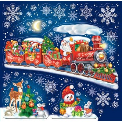 Наклейка Новогодняя 330х335 мм