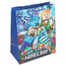 Пакет Чудо праздник/Бумажный  пиксели в море 260х320х140 мм