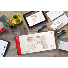 Для творчества Модель сборная Пистолет №ЛТ07052018,85 дет.размер готового изделия 230 х 35 х 148 мм ЛЕММО-ТОЙС