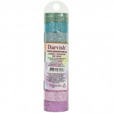 Для творчества Скотч декоративный (лента  клейкая с блёстками ) 15мм*3м., 10шт. в наборе Darvish