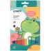 Карандаши 18цв. пластик KIDS , трехгран. корпус , карт.уп. Lorex