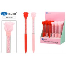 Ручка шариковая синяя подарочная, с поворотным механизмом