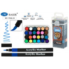 Маркер акриловый набор 24цвета 