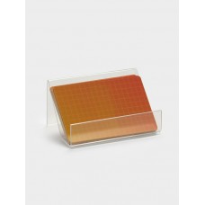 Подставка для визитных карточек  9*5.5*4.5 см, наклонная, оргстекло 2 мм, В ЗАЩИТНОЙ ПЛЁНКЕ Queen fair