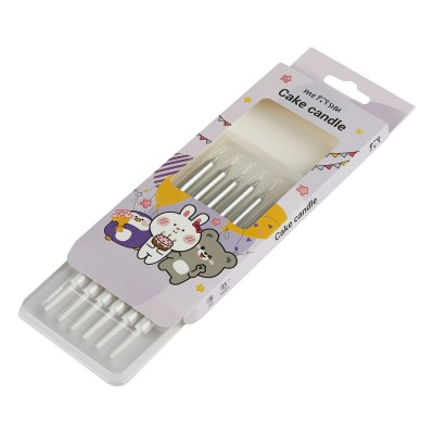 Свечи Серебро 11см, 6шт.