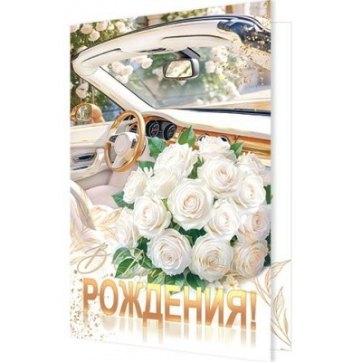 Открытка  В День рождения! 185х290 мм