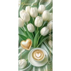 Конверт для денег  Нежности, красоты, весеннего настроения 85х165 мм