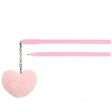 Ручка шариковая синяя подарочная, с брелком 