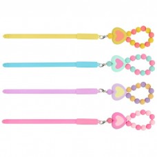 Ручка шариковая синяя подарочная , с брелком 