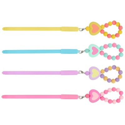 Ручка шариковая синяя подарочная , с брелком 