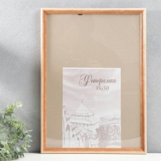 Фоторамка деревянная 35*50см. сосна (пластиковый, акриловый экран) Импорт