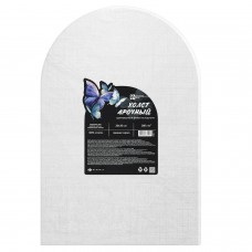 Холст на картоне 20*30см художественный,белый, БАБОЧКИ,грунтованный, для акрила, масла, смешанных техник, место для персонализациихлопок 100%,среднее зерно Феникс