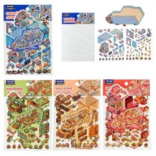 Для творчества Наклейки  РУМБОКС АВТОБУС, 13.1*19,6 см,  1 локация, 2 листа с наклейками, 4 дизайна Mazari