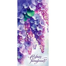 Конверт для денег С днем рождения! 82х171 мм