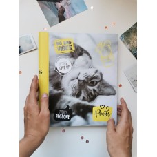 Фотоальбом  10 магнитных листов,  23х28 см,  внутр. спираль fluffy pets Мяу Полином