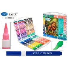 Маркер акриловый набор 60 цветов 